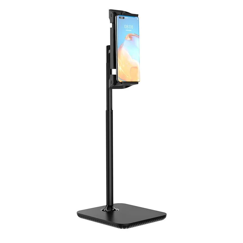 Teleskopowy stojak na biurko uchwyt do telefonu i tabletu 135-230mm szer czarny 5