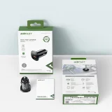 38 W USB-C USB Power Delivery QC 3.0 nabíjačka do auta, čierna 10