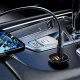 38 W USB-C USB Power Delivery QC 3.0 nabíjačka do auta, čierna 4