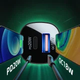 38 W USB-C USB Power Delivery QC 3.0 nabíjačka do auta, čierna 8