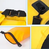 Rucsac de călătorie din PVC pentru exterior, impermeabil, 10 L - Negru 6