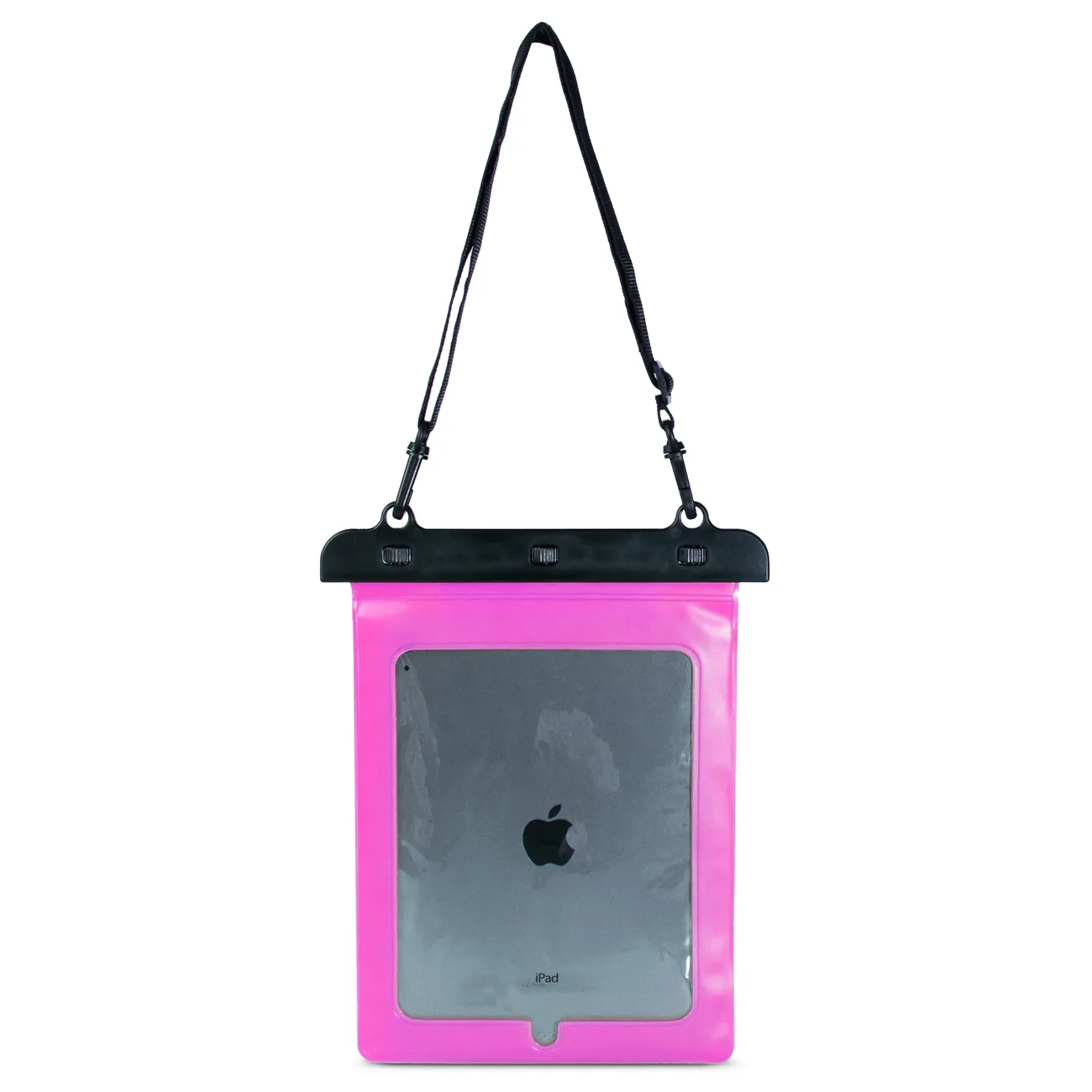 Vodootporna PVC futrola za tablet s podesivim remenom Outdoor - ružičasta 4
