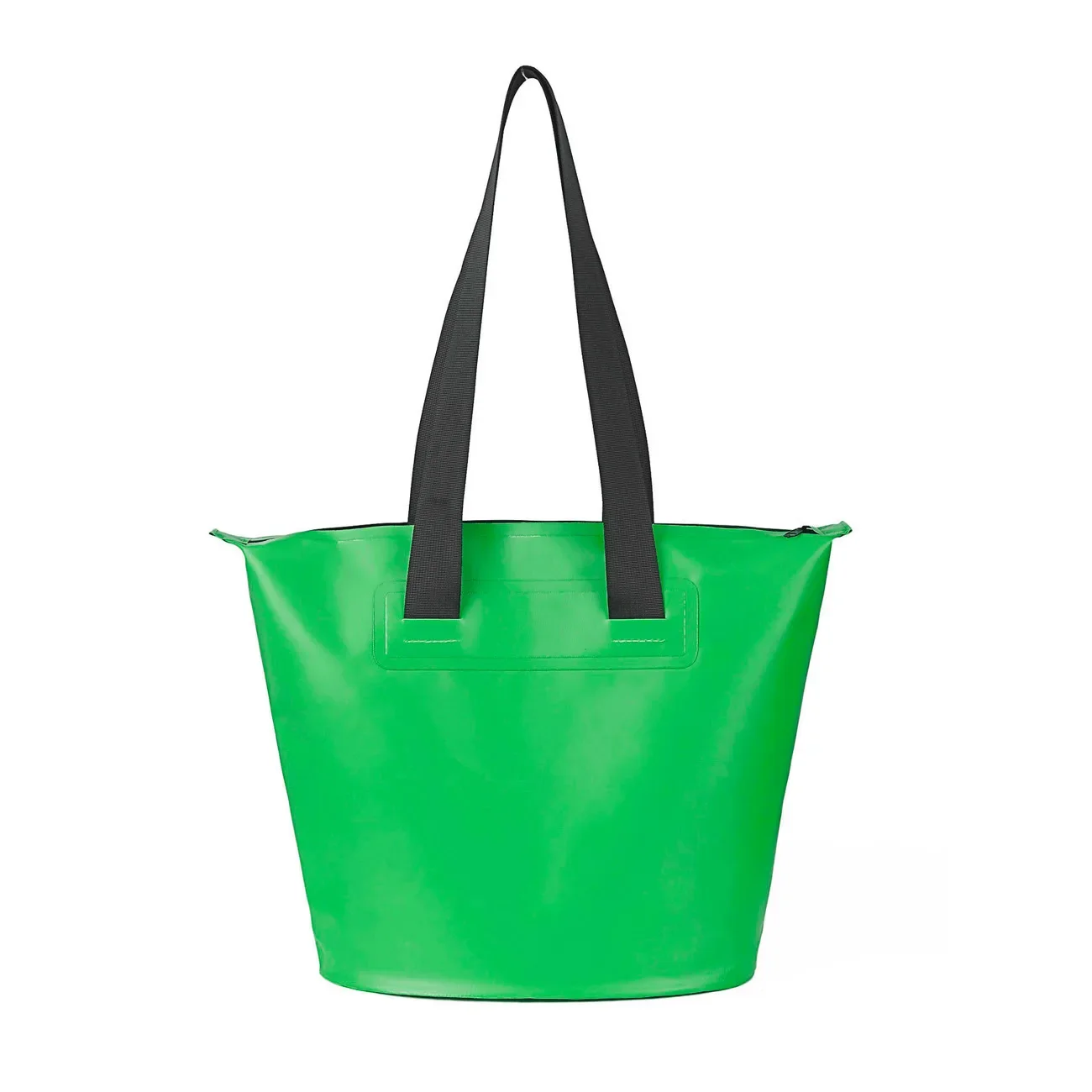Vízálló PVC strandtáska vállpánttal, 11 l – zöld