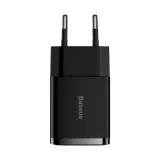 Kompaktni zidni punjač 2x USB 10,5 W, crni 2