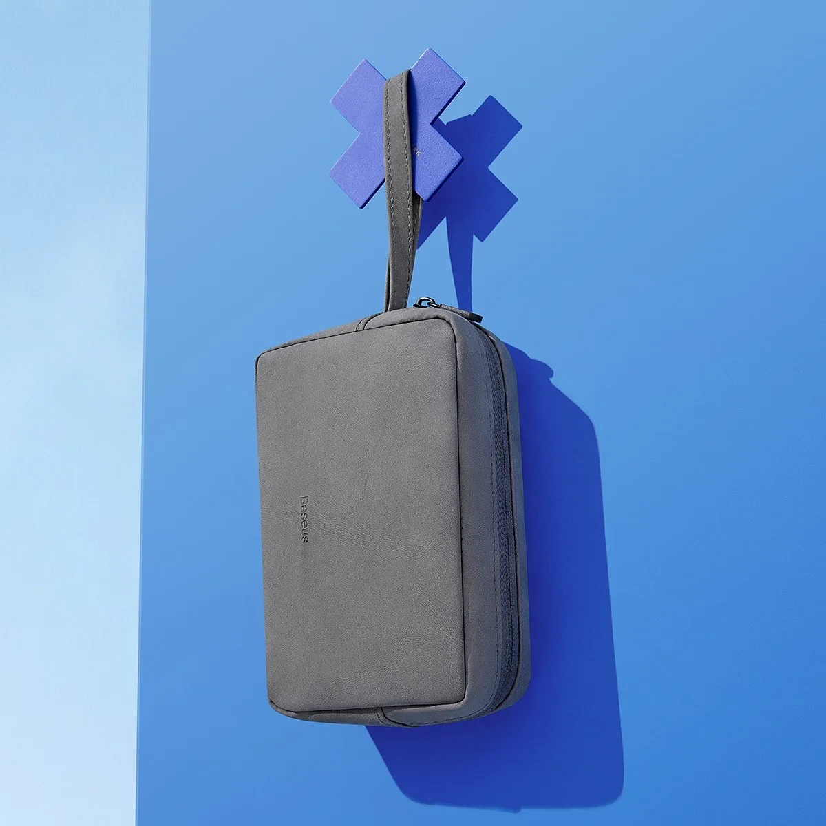 Pungă mică, geantă de călătorie, husă pentru telefon, căști și alte accesorii, gri 9