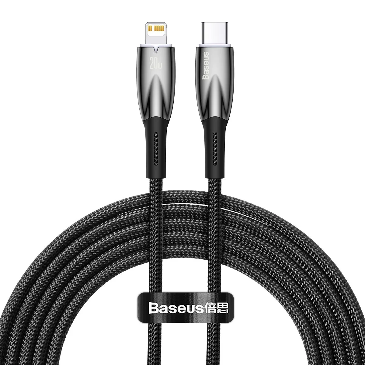 iPhone USB-C – Lightning gyors töltőkábel 480 Mb/s PD 20 W 2 m fekete