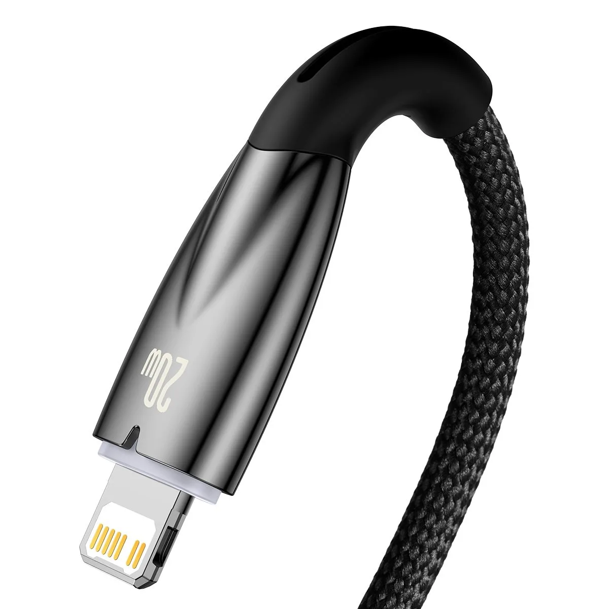 iPhone USB-C – Lightning gyors töltőkábel 480 Mb/s PD 20 W 2 m fekete 3