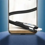 Sharp Series 1,2 m langes schwarzes USB-A-zu-Lightning-Schnellladekabel für iPhone 2