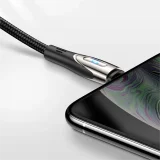 Sharp Series 1,2 m langes schwarzes USB-A-zu-Lightning-Schnellladekabel für iPhone 4