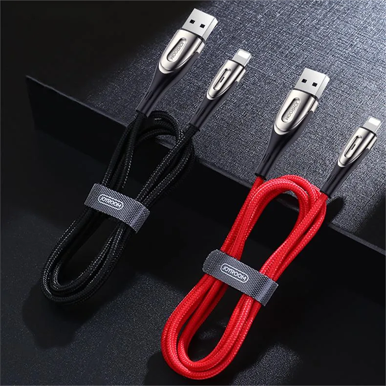 Cablu de încărcare rapidă Sharp Series de 1,2 m, negru, USB-A la Lightning, pentru iPhone 6