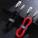 Sharp Series 1,2 m langes schwarzes USB-A-zu-Lightning-Schnellladekabel für iPhone 6