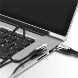 Sharp Series 1,2 m langes schwarzes USB-A-zu-Lightning-Schnellladekabel für iPhone 7