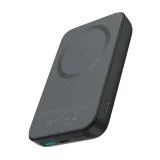 Mini Power Bank magnetic de 10000 mAh cu încărcătoare USB QC PD și USB-C, negru 2