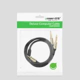 3,5-mm-Miniklinke auf 2x 6,35-mm-Klinke Audio-Splitterkabel, 1 m, grau 5