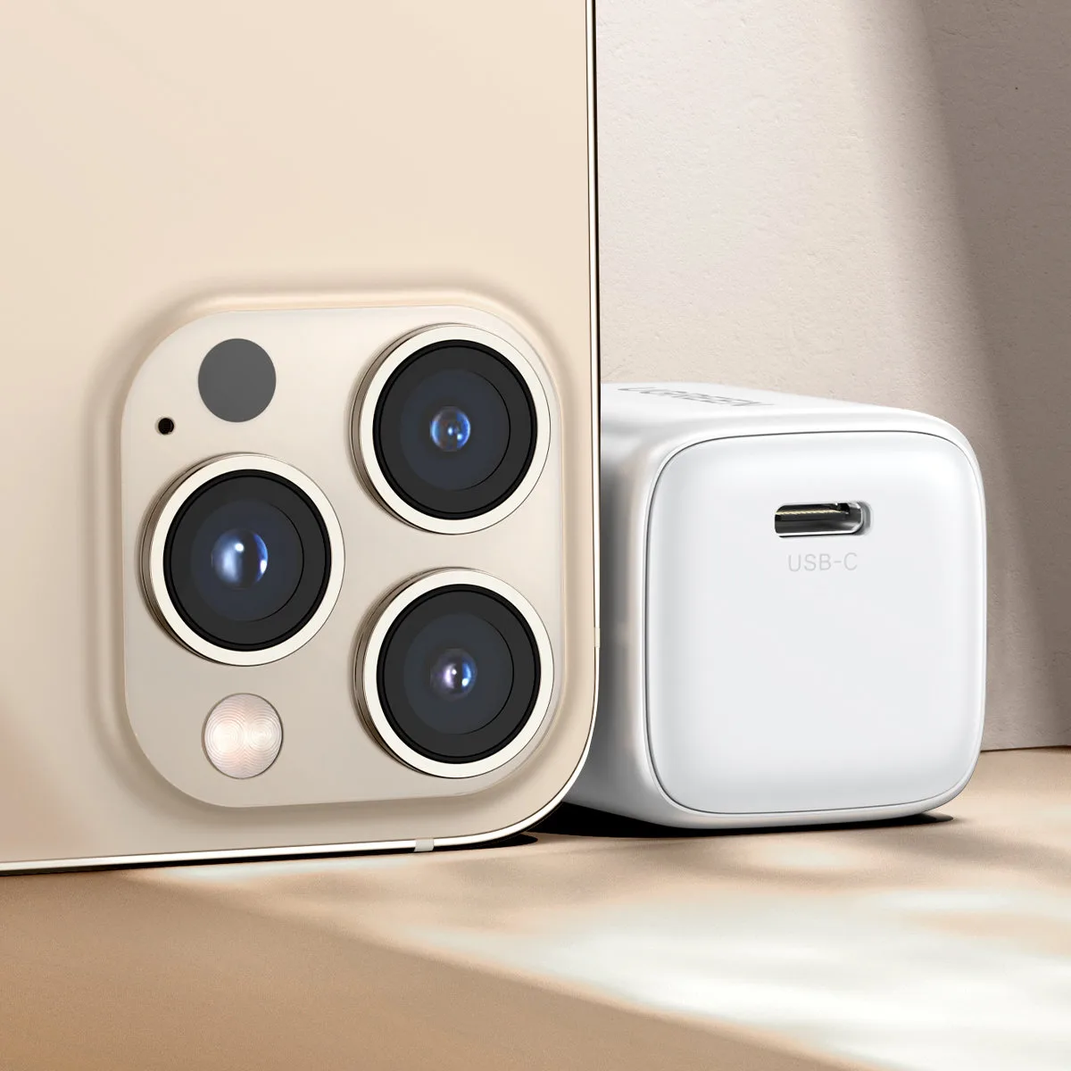 Szybka ładowarka sieciowa GaN 1x USB-C 30W PD Nexode Mini biała 7