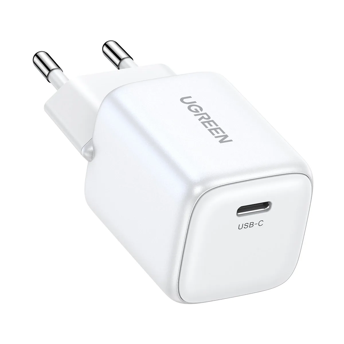 Nexode Mini fehér 1x USB-C 20 W PD GaN gyors fali töltő