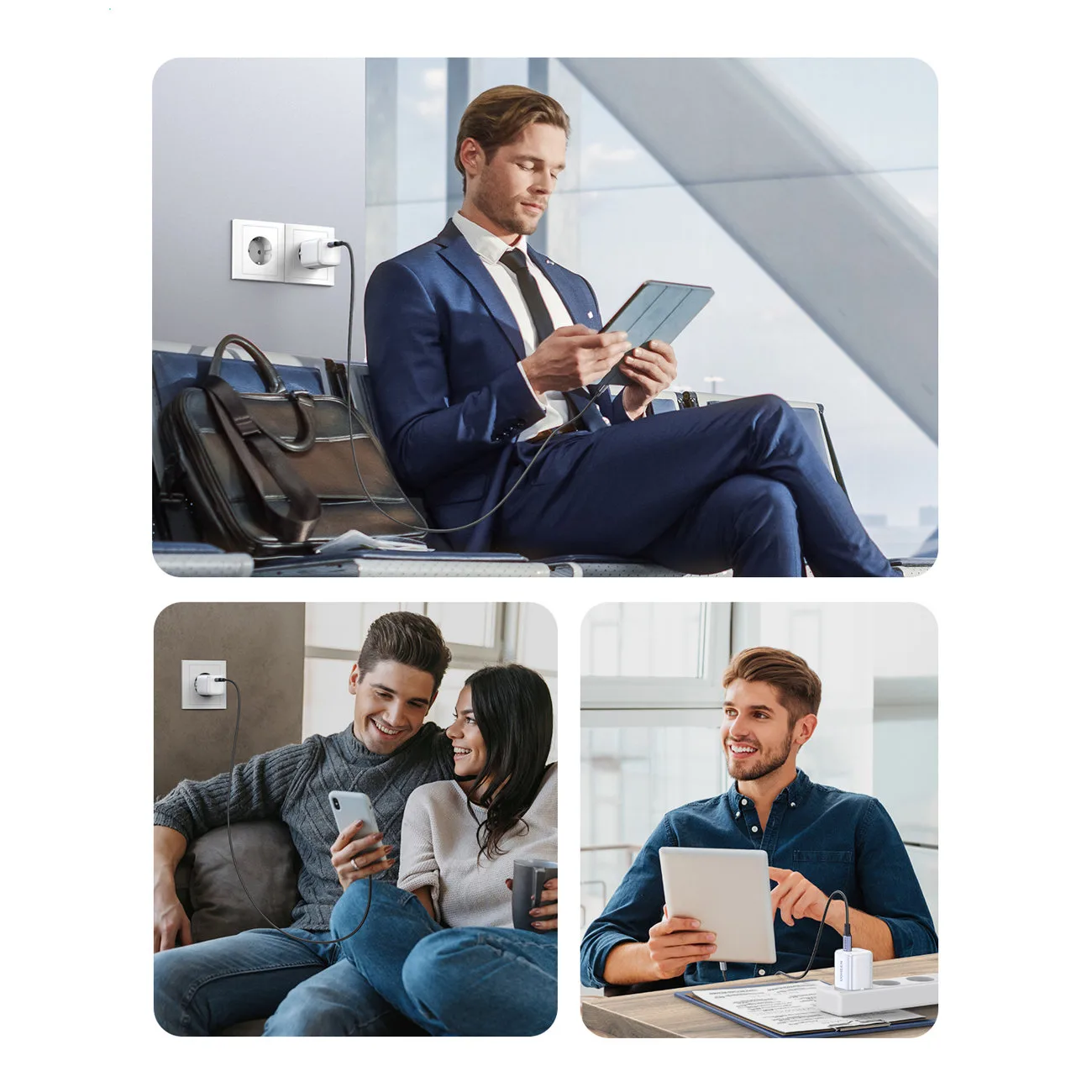 Nexode Mini White 1x USB-C 20W PD GaN Fast Wall Charger 9