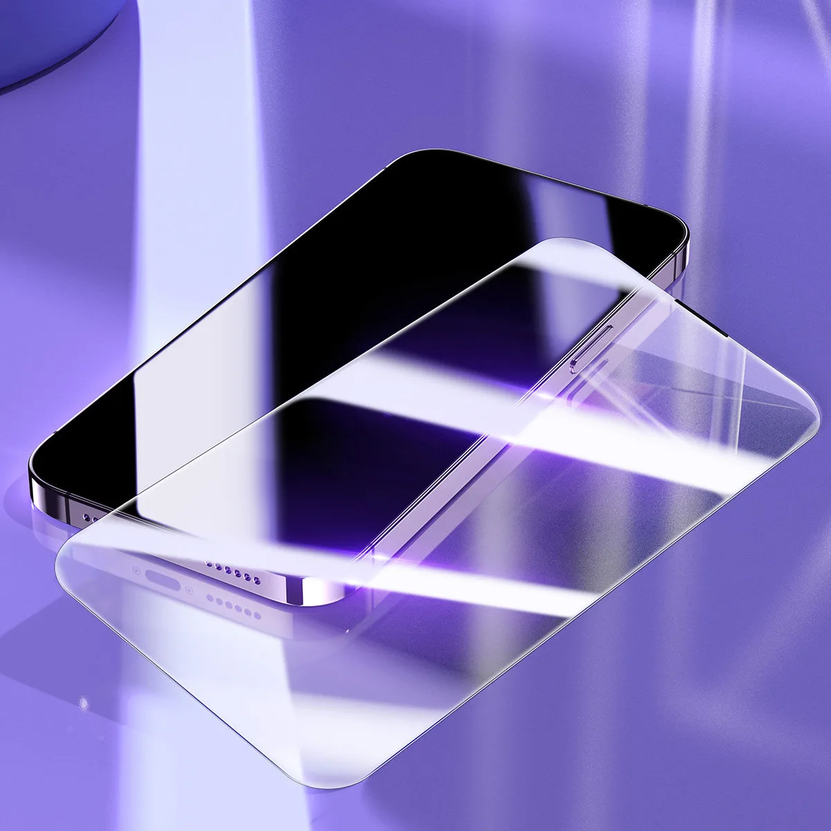 Kaljeno staklo za cijeli zaslon za iPhone 14 Pro s poklopcem za zvučnike od 0,3 mm 8