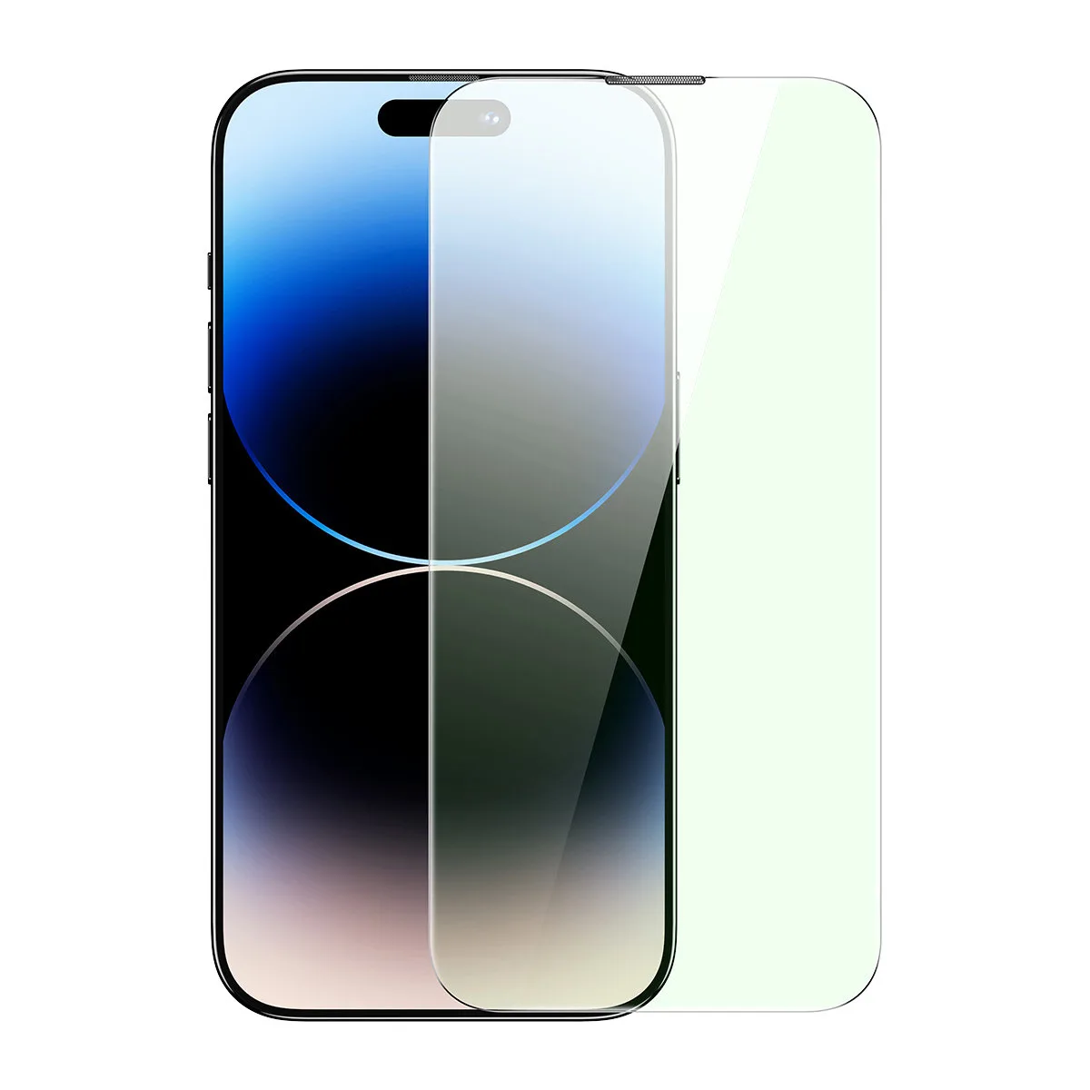 0,3 mm-es, teljes képernyős edzett üveg iPhone 14 Pro Max készülékhez, kékfény-szűrővel