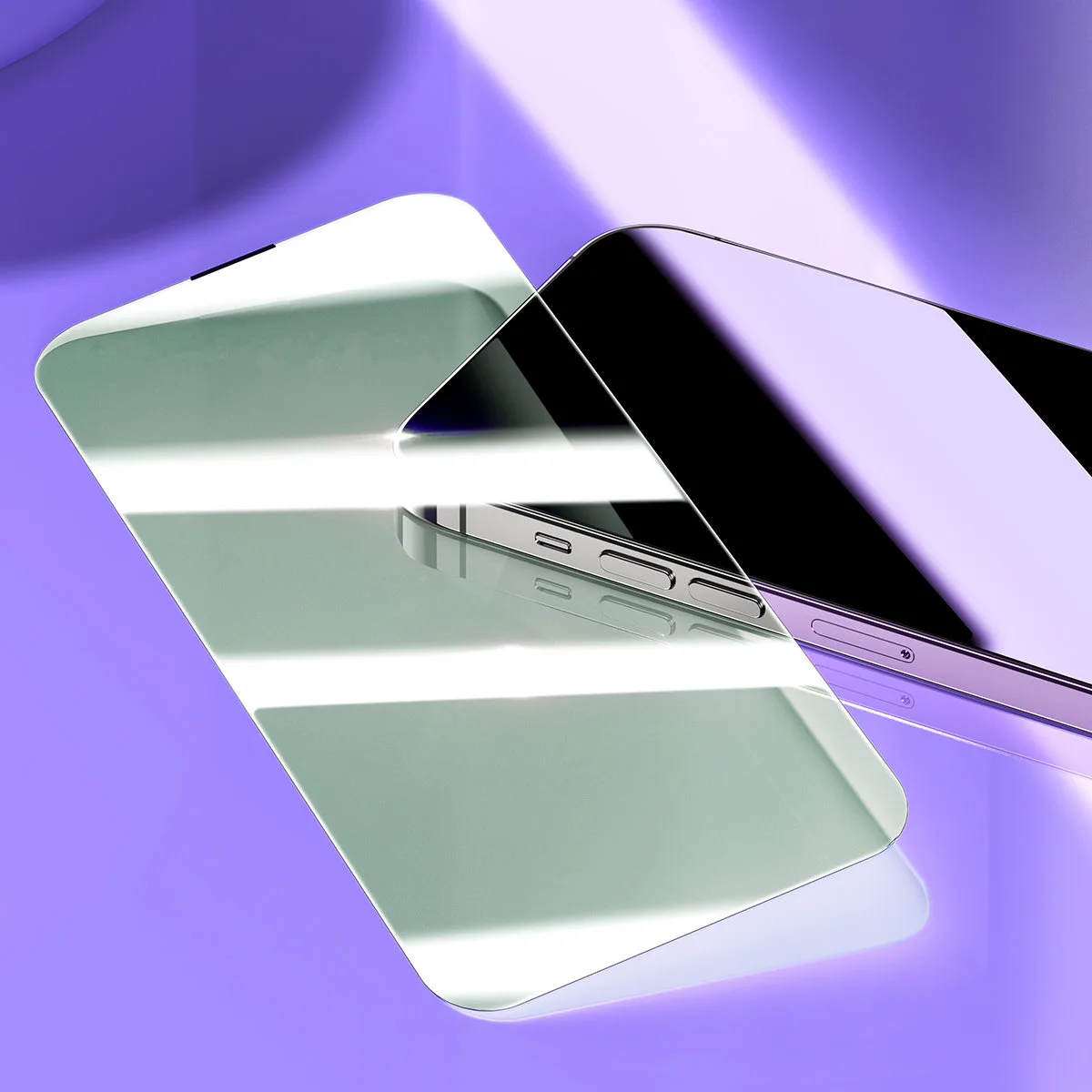 Edzett üveg iPhone 14 Pro-hoz, teljes képernyős, 0,3 mm, kékfény-szűrő 11