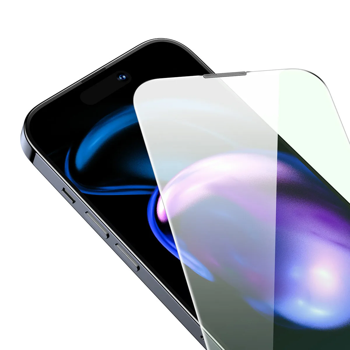 Edzett üveg iPhone 14 Pro-hoz, teljes képernyős, 0,3 mm, kékfény-szűrő 7