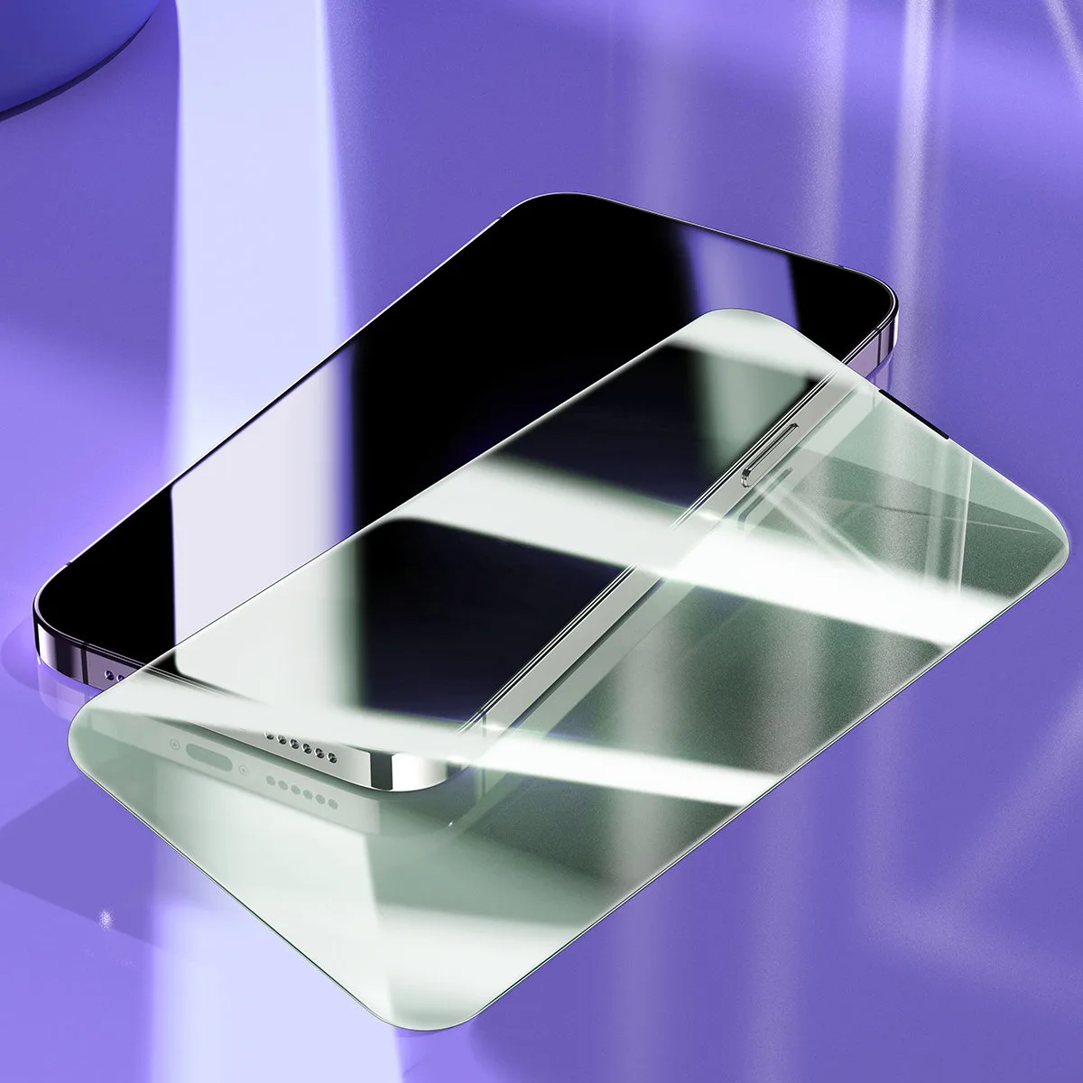 Edzett üveg iPhone 14 Pro-hoz, teljes képernyős, 0,3 mm, kékfény-szűrő 9