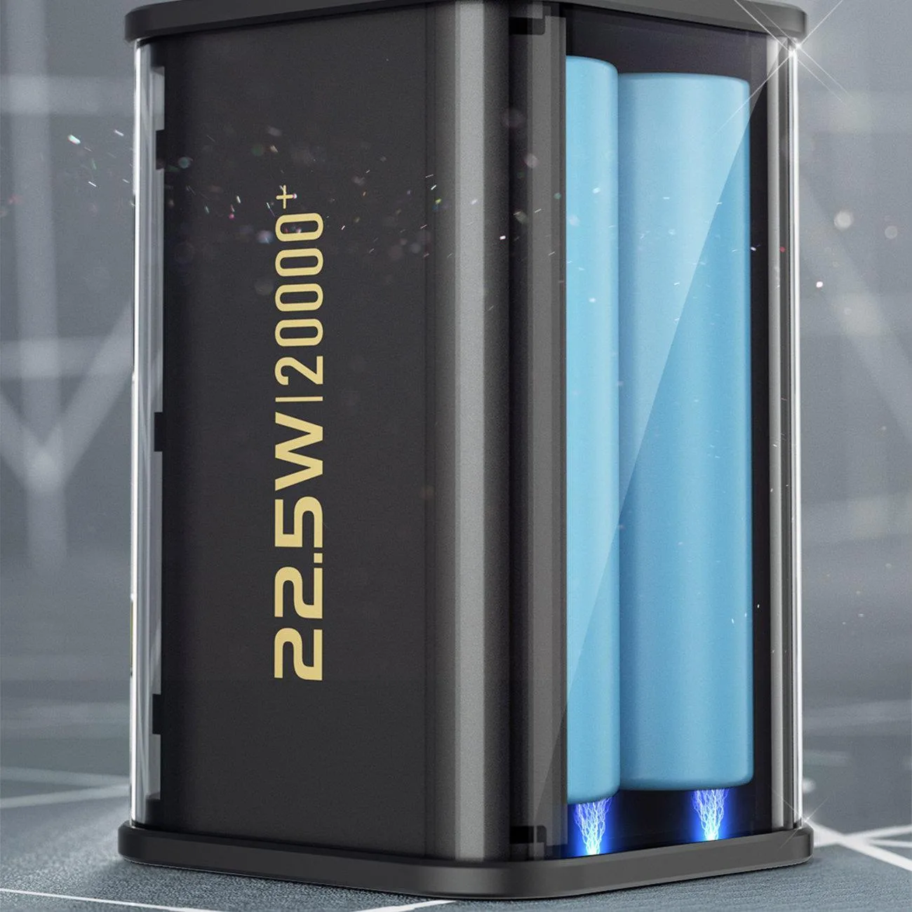 K16Pro 20000mAh Power Bank USB-A USB-C 22,5W PD Negru 8