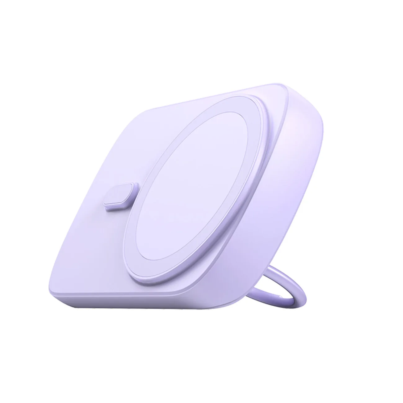 6000 mAh-s vezeték nélküli power bank 20 W-os MagSafe induktív töltővel, lila