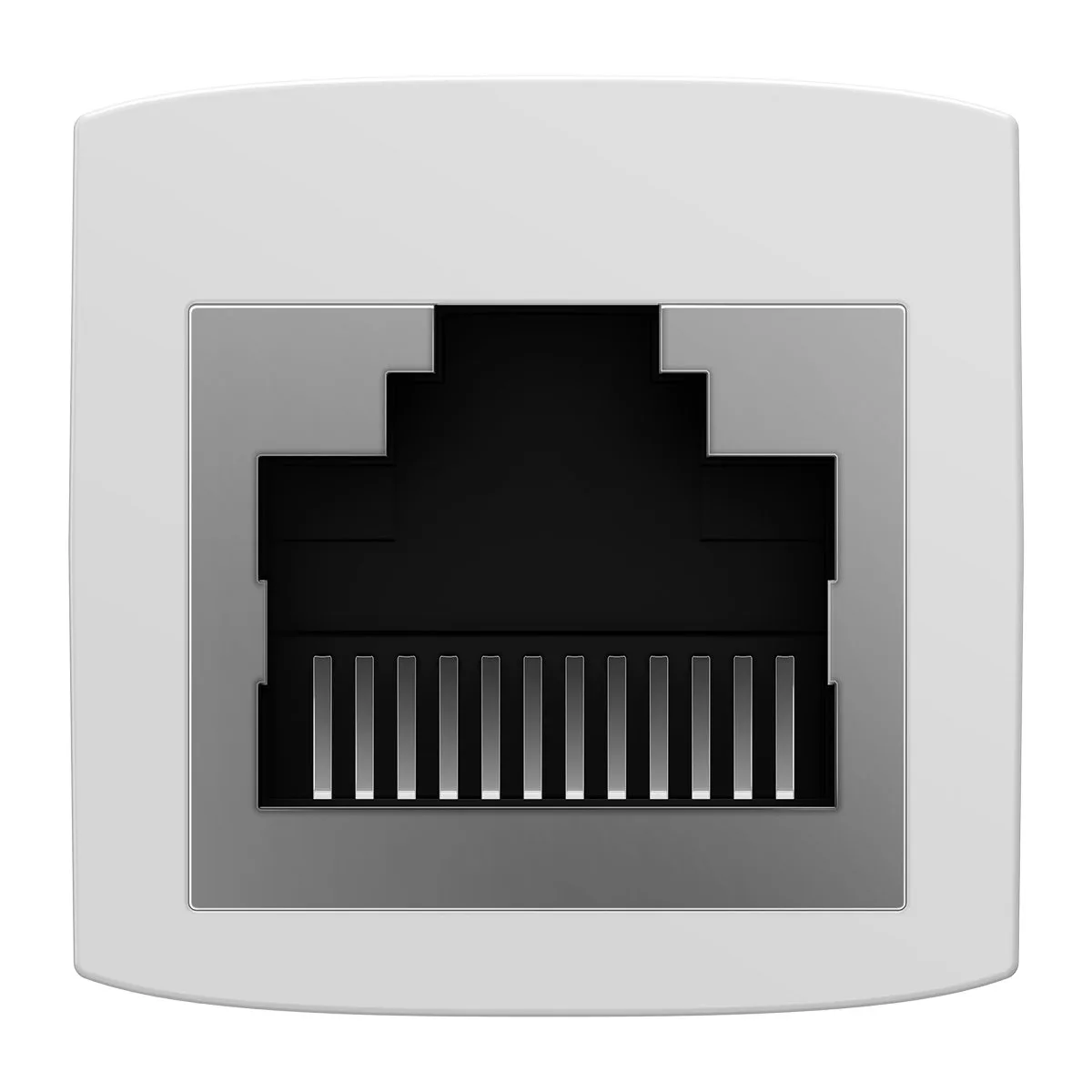 Złączka łącznik kabli sieciowych Ethernet RJ45 biała ZESTAW 10szt. 4