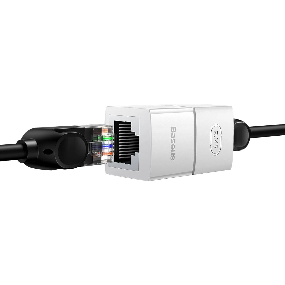 Złączka łącznik kabli sieciowych Ethernet RJ45 biała ZESTAW 10szt. 5