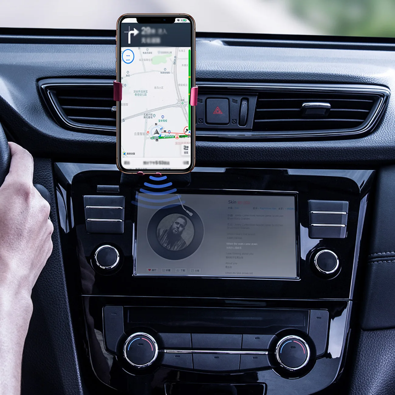 Bluetooth-Autosender mit 3,5-mm-AUX-Miniklinke, Overseas Edition, Schwarz 10