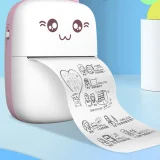 Mini Cat thermal label printer, print from phone via Bluetooth, Fun Print, pink 3