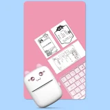 Mini Cat thermal label printer, print from phone via Bluetooth, Fun Print, pink 4