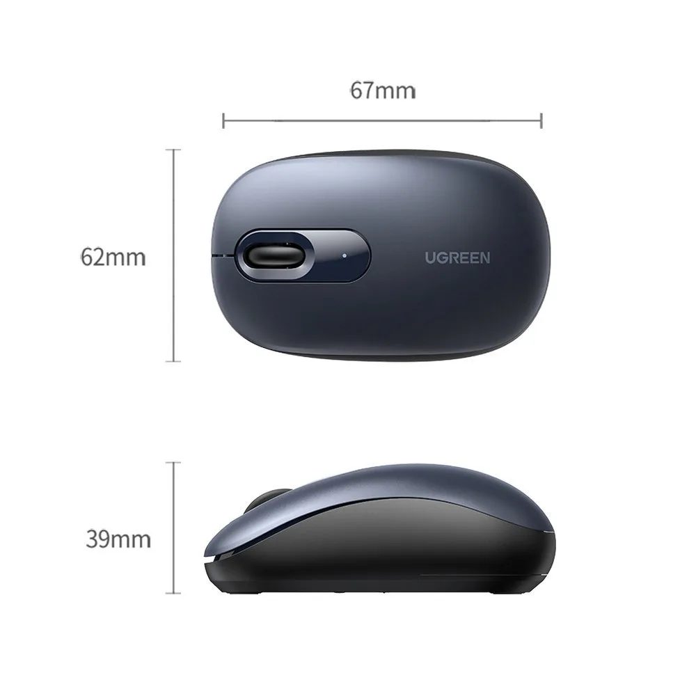 Mouse wireless USB de 2,4 GHz, albastru închis 11