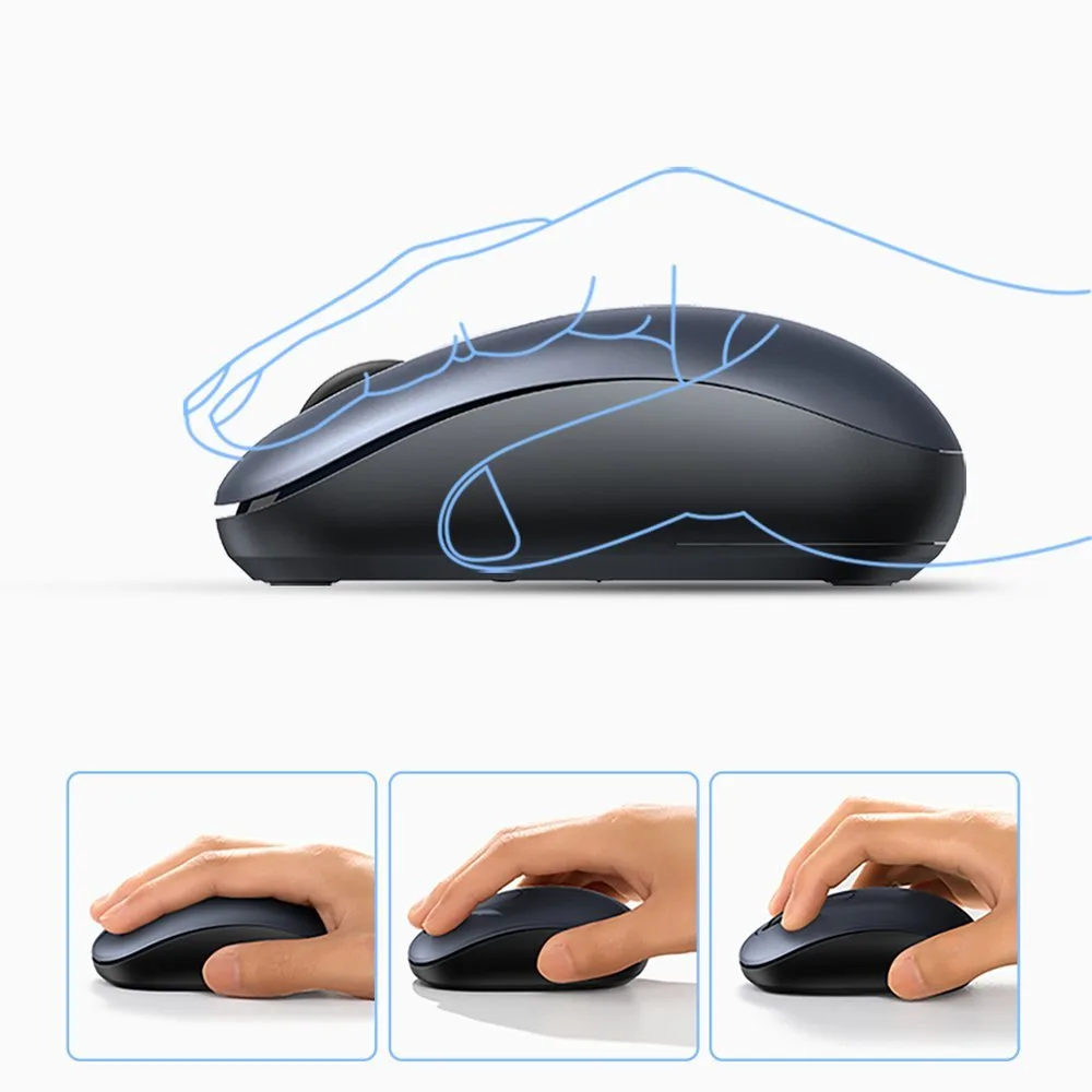 Mouse wireless USB de 2,4 GHz, albastru închis 2