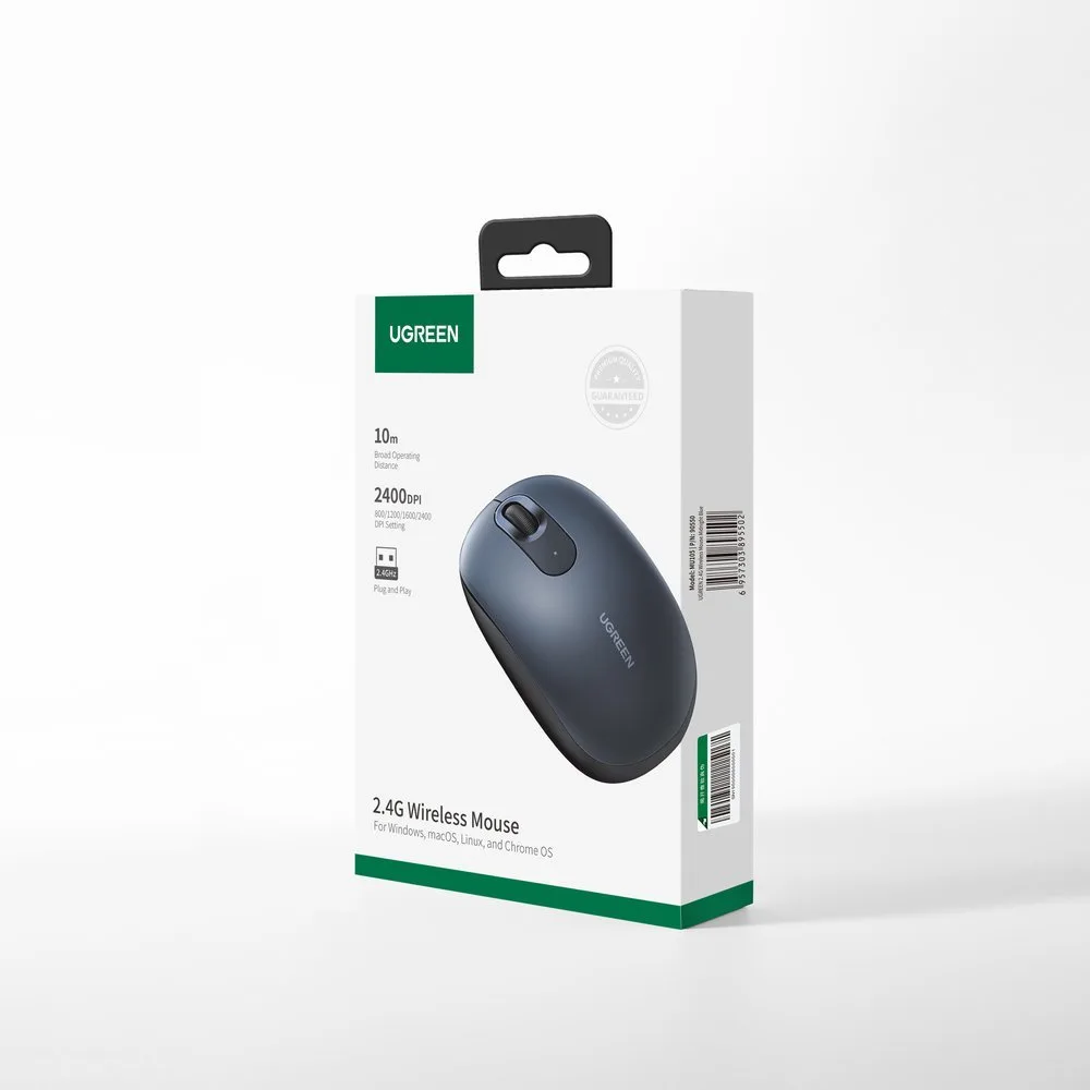Mouse wireless USB de 2,4 GHz, albastru închis 5