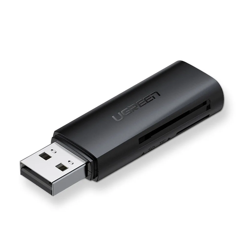 USB 3.0 SD/TF memóriakártya-olvasó számítógéphez, fekete