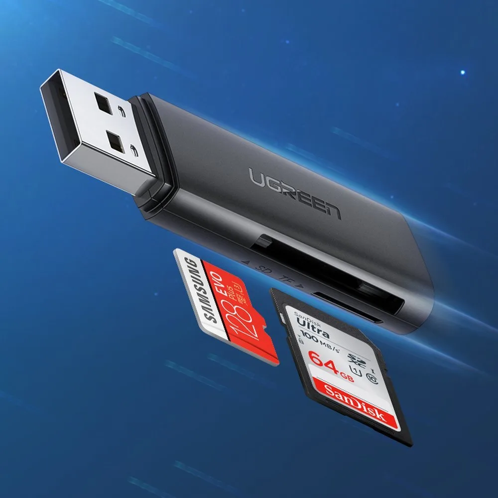 Čítačka pamäťových kariet USB 3.0 SD/TF pre počítač, čierna 5