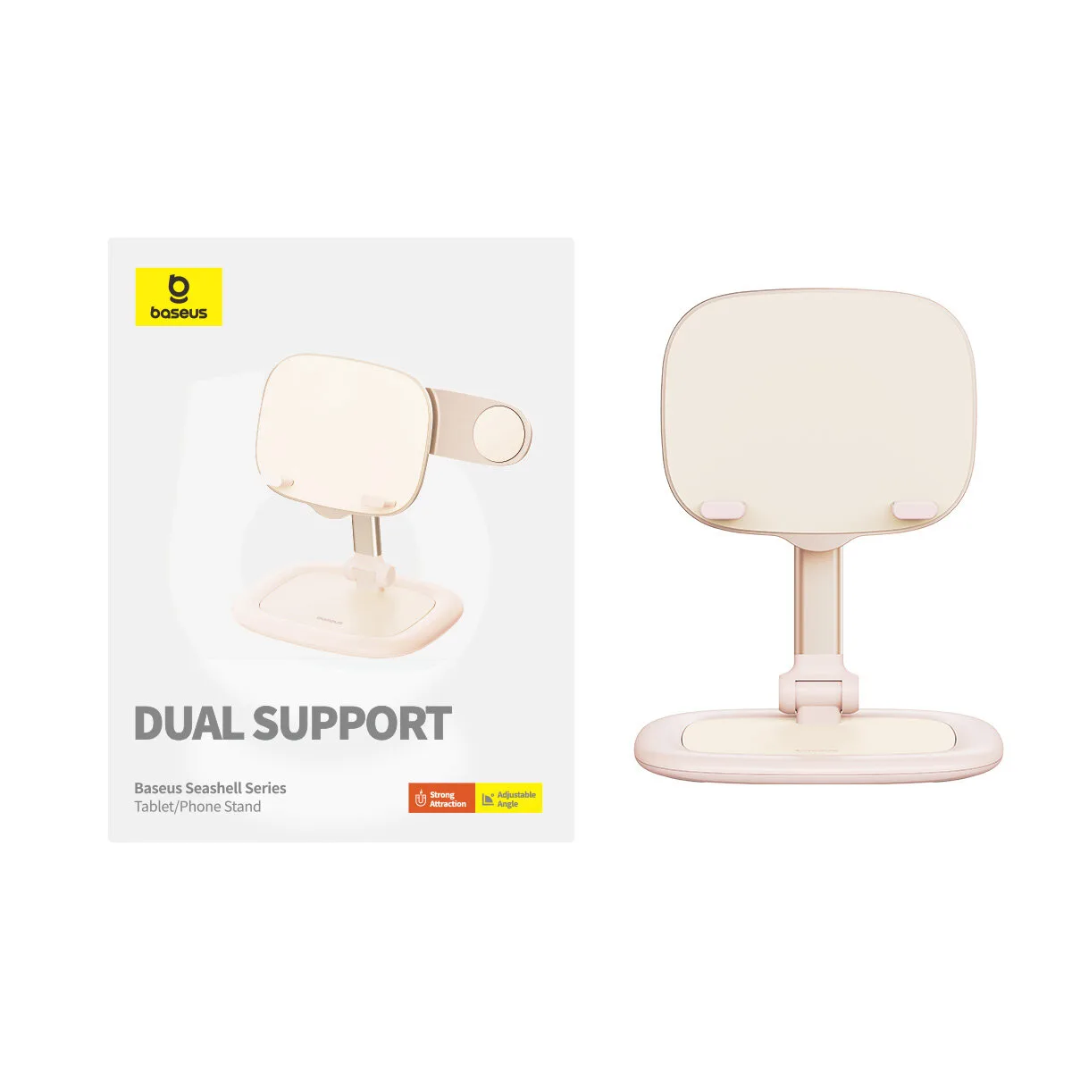 Adjustable Seashell Series Tablet and Phone Stand, Pink 6