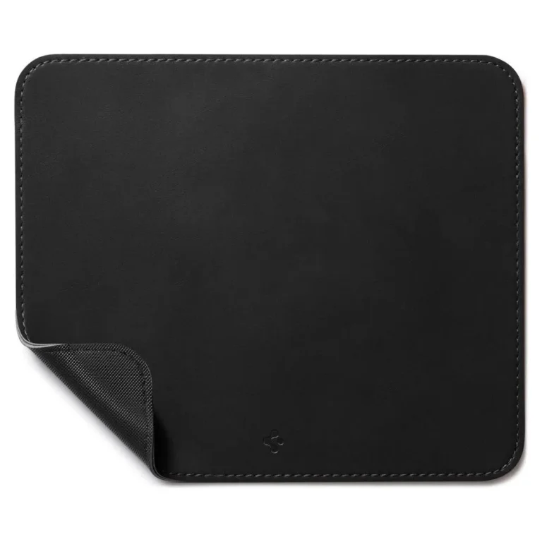 Kiváló minőségű egérpad, 250x210 mm, csúszásgátló alj, fekete