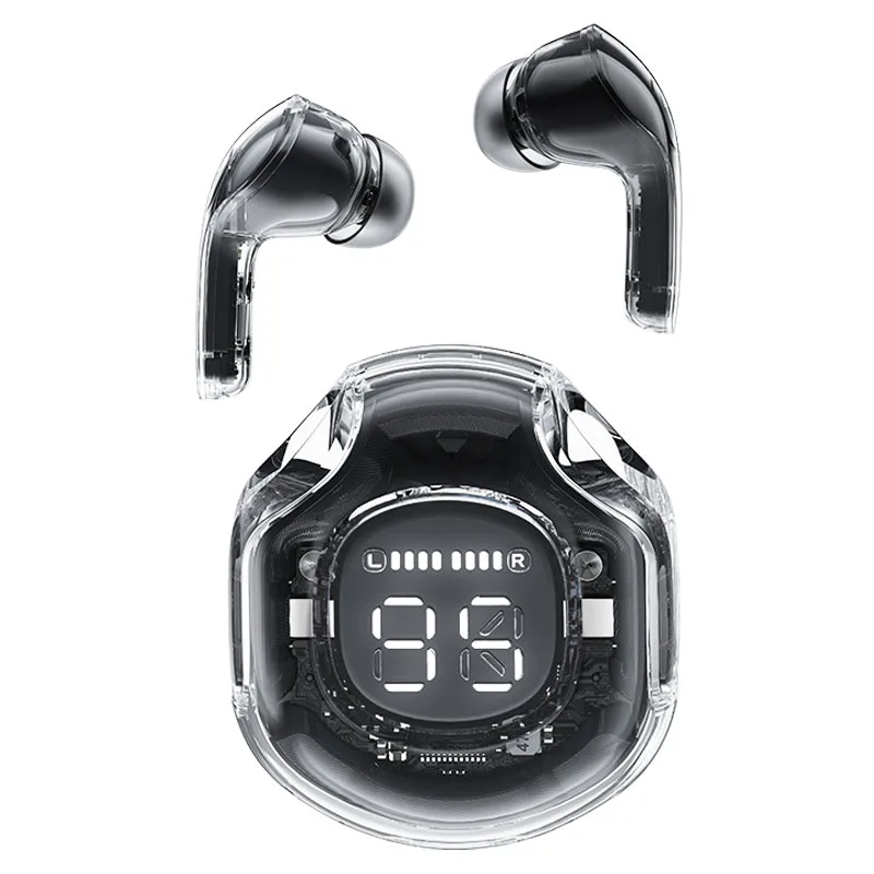 T8 Bluetooth TWS vezeték nélküli fülhallgató tokban, fekete