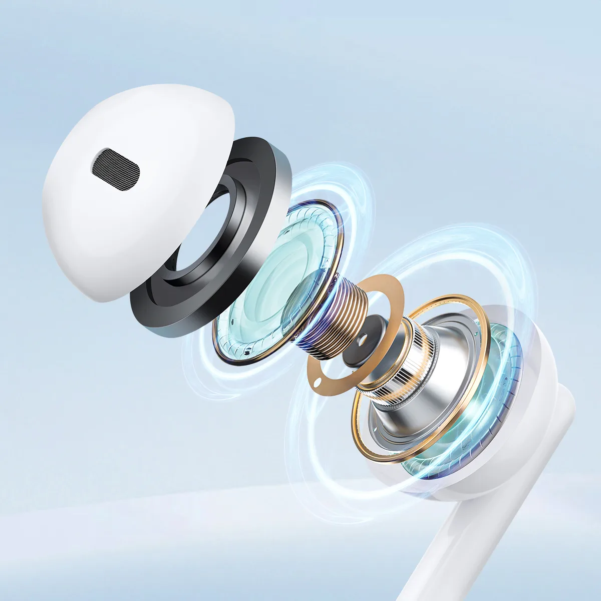 Wired in-ear headphones with 3.5mm mini jack and remote control, white 10