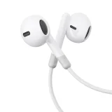 Wired in-ear headphones with 3.5mm mini jack and remote control, white 3