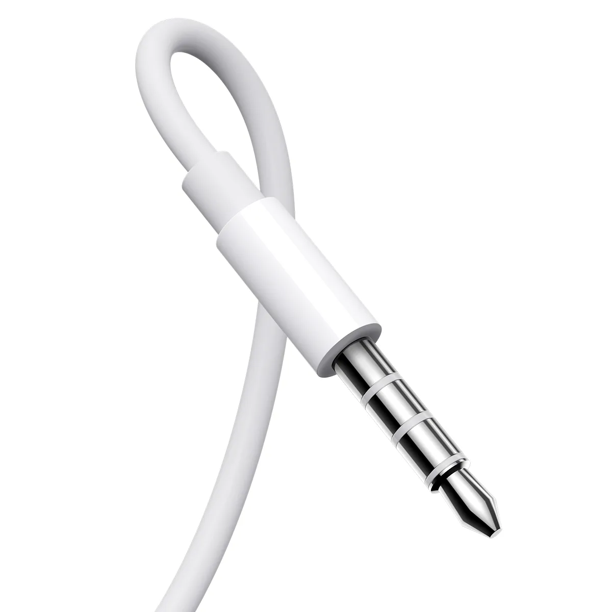 Wired in-ear headphones with 3.5mm mini jack and remote control, white 5