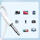 Wired in-ear headphones with 3.5mm mini jack and remote control, white 9