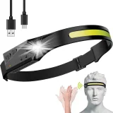 LED prednja svjetiljka s senzorom pokreta, IPX4, USB-C, 1200 mAh, crna 5