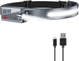 LED prednja svjetiljka s senzorom pokreta, IPX4, USB-C, 1200 mAh, crna 8