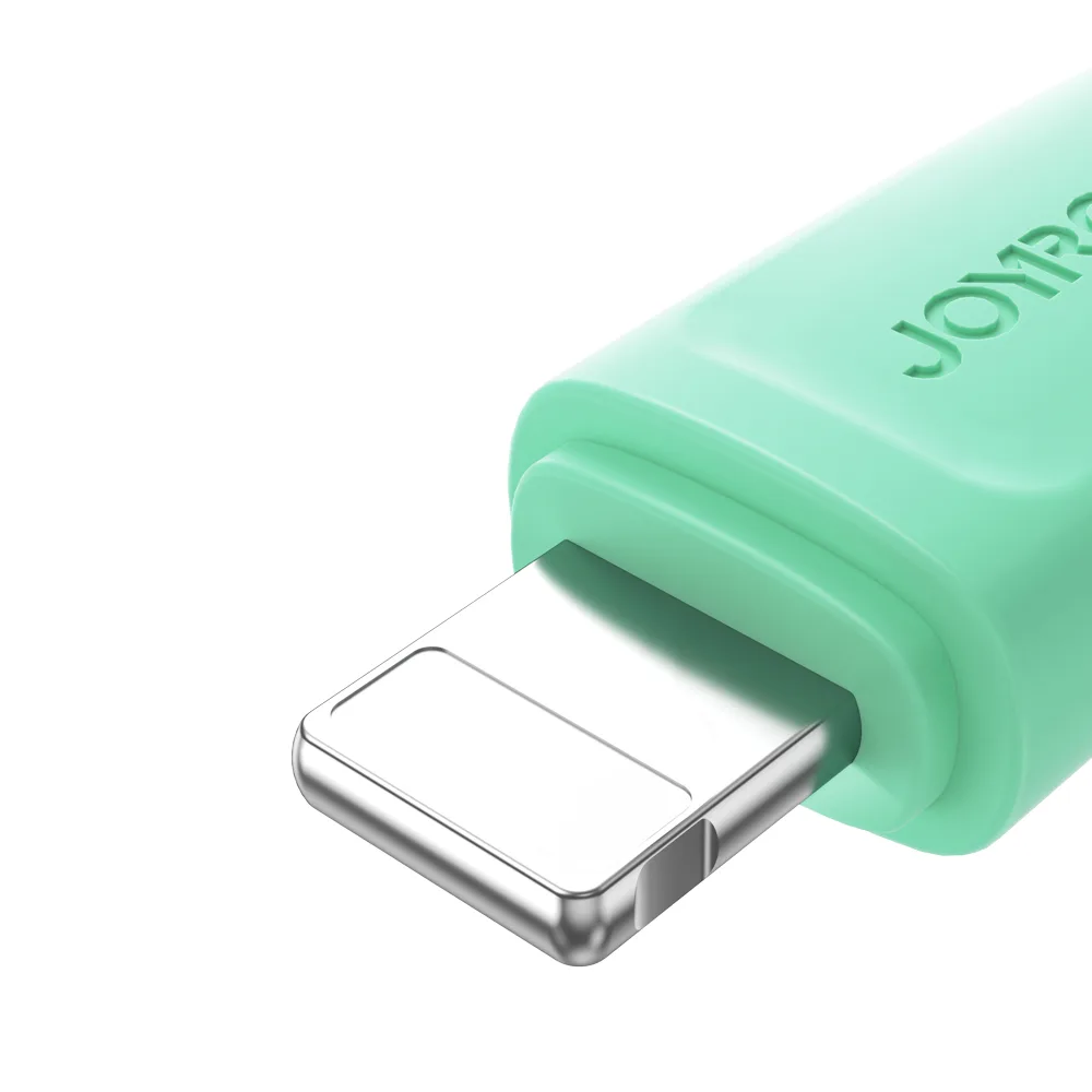 Cablu iPhone seria multicolor USB-A la Lightning 3A 1 m verde 7