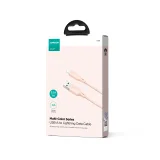 Kabel przewód do iPhone Multi-Color Series USB-A - Lightning 3A 1m różowy 3