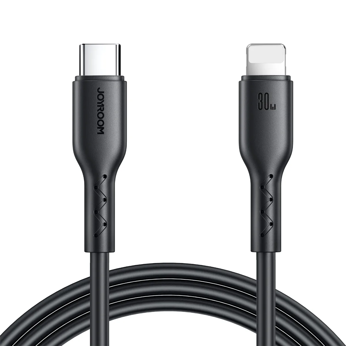 Kabel przewód do iPhone Flash-Charge Series USB-C - Lightning 30W 1m czarny Kabel przewód do iPhone Flash-Charge Series USB-C - Lightning 30W 1m czarny